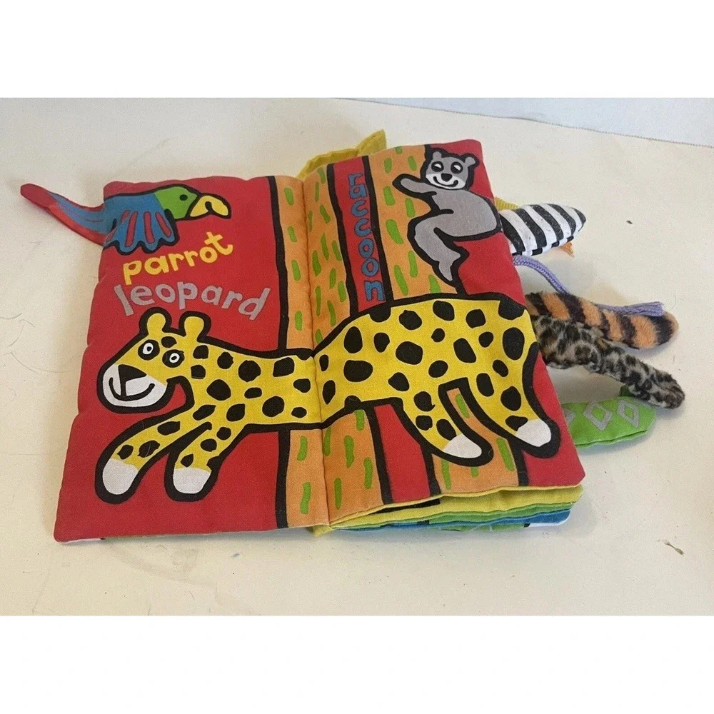 Jungly Tails‎ - Soft Crinkle Baby Book - Jellycat
